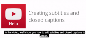 Closed captions for video
